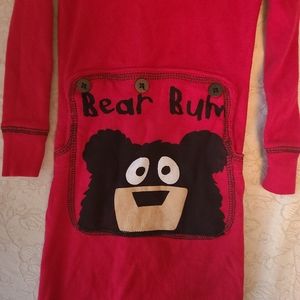 Onesie Bear Bum red big Bear Onesie